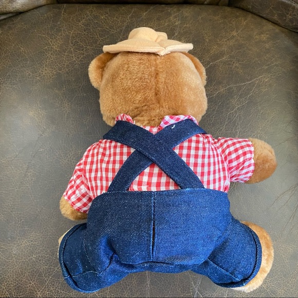 Vintage Del Monte Country Yumkins Brawny Bear Advertising Plush Collectible 10" - Picture 8 of 9